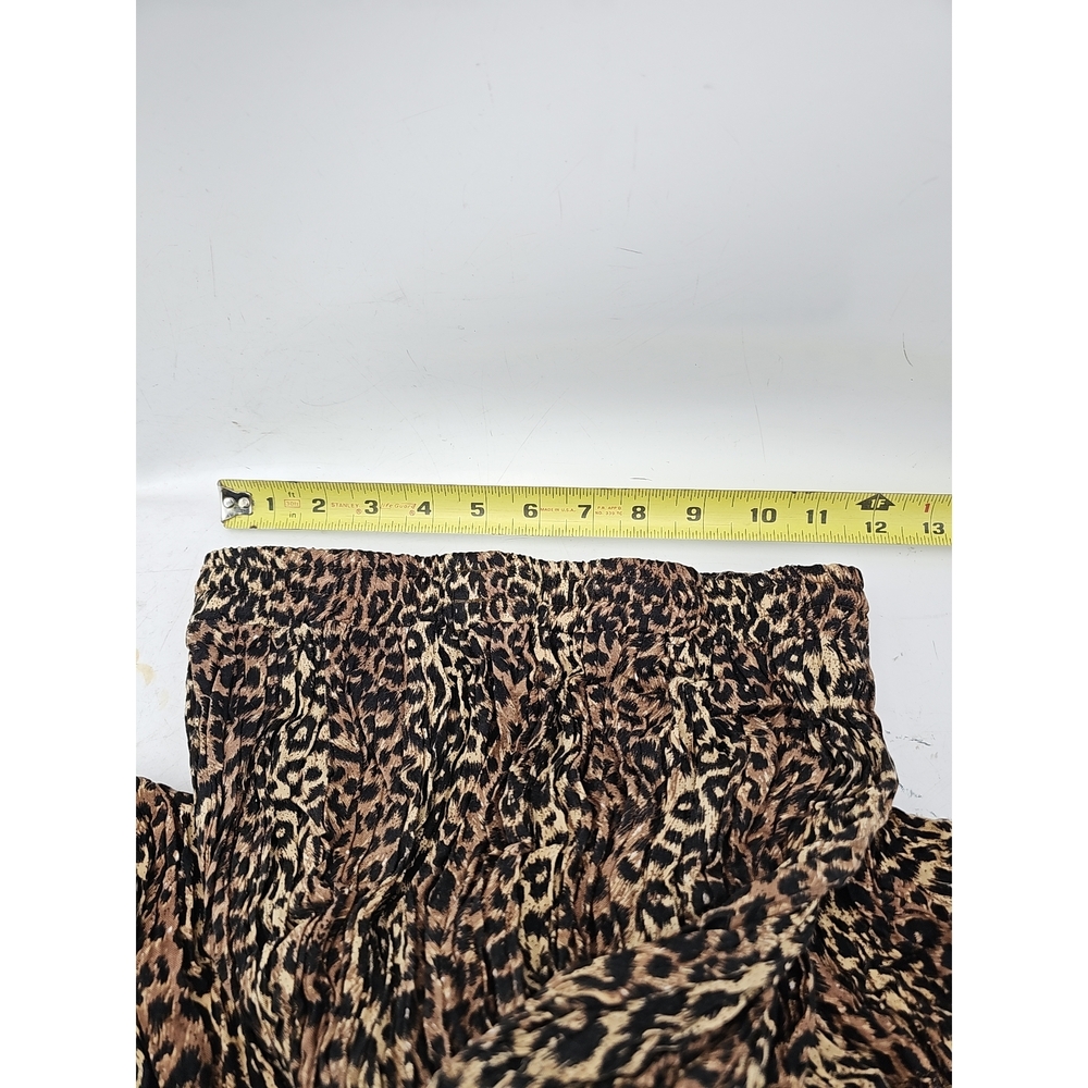 Leopard Print Tencel Strapless Dress - Picture 5 of 5